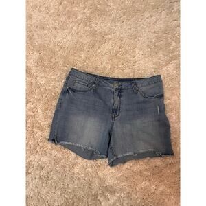 Seven7 Comfort Stretch Denim Jean Shorts Sz 14 Summer Vacation Pockets